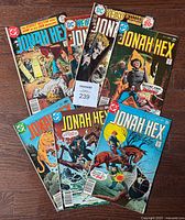 All seven Jonah Hex comics fanned out