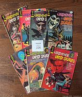All seven Grimm's Ghost Stories comics fanned out