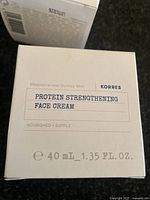 Box of Korres Mediterranean Donkey Milk Protein Strengthening Face Cream 40 mL