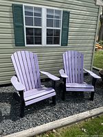 Front view of both chairs showing color and design