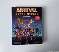 Front photo of the Marvel Super Heroes Advanced Set box with character artwork.
