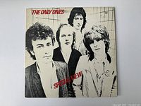 Front cover of The Only Ones 'Special View' vinyl album showing band members in black and white.