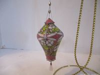 Front view of Bradford Edition heirloom ornament with stained glass pattern