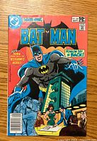 Front cover of the Batman comic book issue number 339 showing Batman and city scene