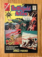 Front cover of Battlefield Action comic issue #49 showing soldiers in combat and title text.