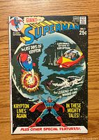 Front cover of Superman #232 comic book showing artwork and issue details.