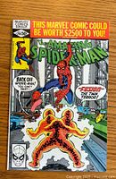 Front cover of The Amazing Spider-Man #208 comic showing Spider-Man and villain Fusion with colorful Marvel branding and pricing information.