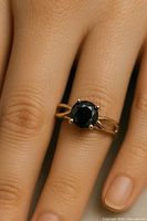 Ring worn on a finger to show fit and appearance