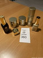 Six unopened Elizabeth Grant Caviar Cellular Recharge skincare products arranged on table showing packaging consistency and quantity.