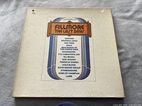 Front cover of the Fillmore The Last Days box set with band names listed