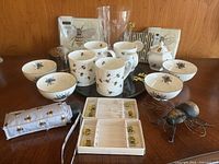 All items arranged on tabletop