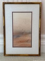 Front view of framed artwork