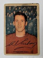 Front of Alger Arbour rookie card