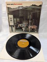 Front of outer sleeve and vinyl record