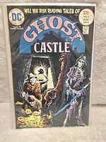 Front cover of Ghost Castle comic book No. 2 featuring haunted castle scene with skeleton and lit lantern.