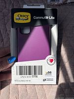Purple OtterBox Commuter Lite phone case in original packaging, for Samsung Galaxy A32 5G.
