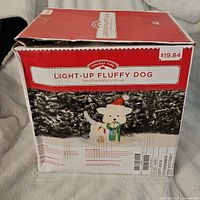 Photo of the original box showing the Holiday Time branding, product name, and price sticker of $19.84.