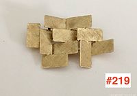 Front view of full brooch against white background