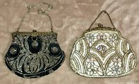 Both purses side by side on neutral background