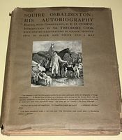 Front cover close-up of 'Squire Osbaldeston: His Autobiography' showing the title, editor, introduction author, and illustration details.