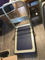 Full view of folding truck cart from above showing platform base and handle.