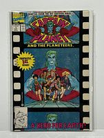 Front cover of the Captain Planet and The Planeteers #1 comic book, showing character art and official Marvel Comics branding.