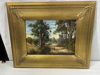 Framed painting front view