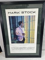 Full view of the framed print showing a man in a white tuxedo jacket looking out window