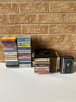 Overall view showing cassette stacks, carousel holder and GE player