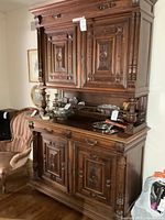 Front view of full cabinet showing upper and lower sections