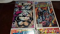 Four vintage DC Comics collectible comics, inclusion of The Many Faces of Eclipse #1 and The Warlord.