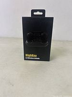 Front of the box showing HighKey 3.0 Wireless Earbuds branding and image of earbuds in charging case.
