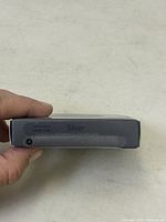 Side of the box showing the silver color label.