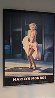 Full view of Marilyn Monroe Boulevard of Broken Dreams wall art on floater board mount with matte finish.