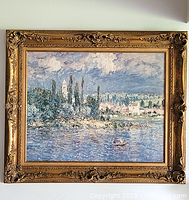 Full frontal view of framed print.