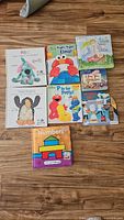 Full display of all 8 children's board books, showing titles and cover illustrations.