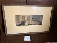 Framed vintage black and white print titled 'A Fine Effect' by Wallace Nutting, showing the full print and frame.