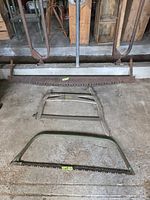 All three saws laid out on floor