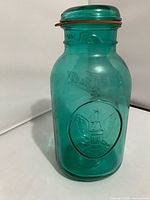 Full view front showing eagle medallion, lid and gasket