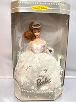 Front view of boxed Wedding Day Barbie doll