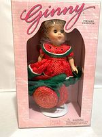 Front of Ginny doll in original window box