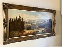 Full front view of the painting and frame