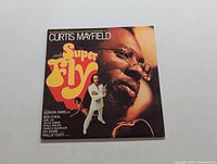 Front cover of Superfly Curtis Mayfield album showing prominent artwork and title.