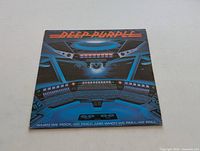 Front cover of Deep Purple LP album showing graphic art control room design with band and title text.
