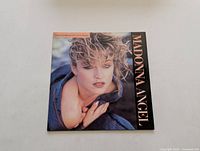 Front cover of Madonna LP Angel, featuring Madonna portrait close-up
