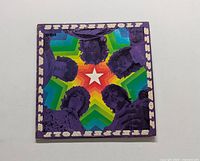 Front cover of Steppenwolf vinyl record The Second showing colorful kaleidoscopic artwork with star and band member silhouettes.