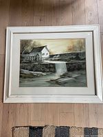 Full view of framed painting