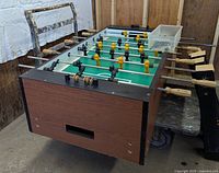 Side view of tabletopside panels, goal slot visible