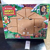 Front view of box with Mickey's Clock Shop branding