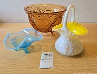 All three glass pieces group shot